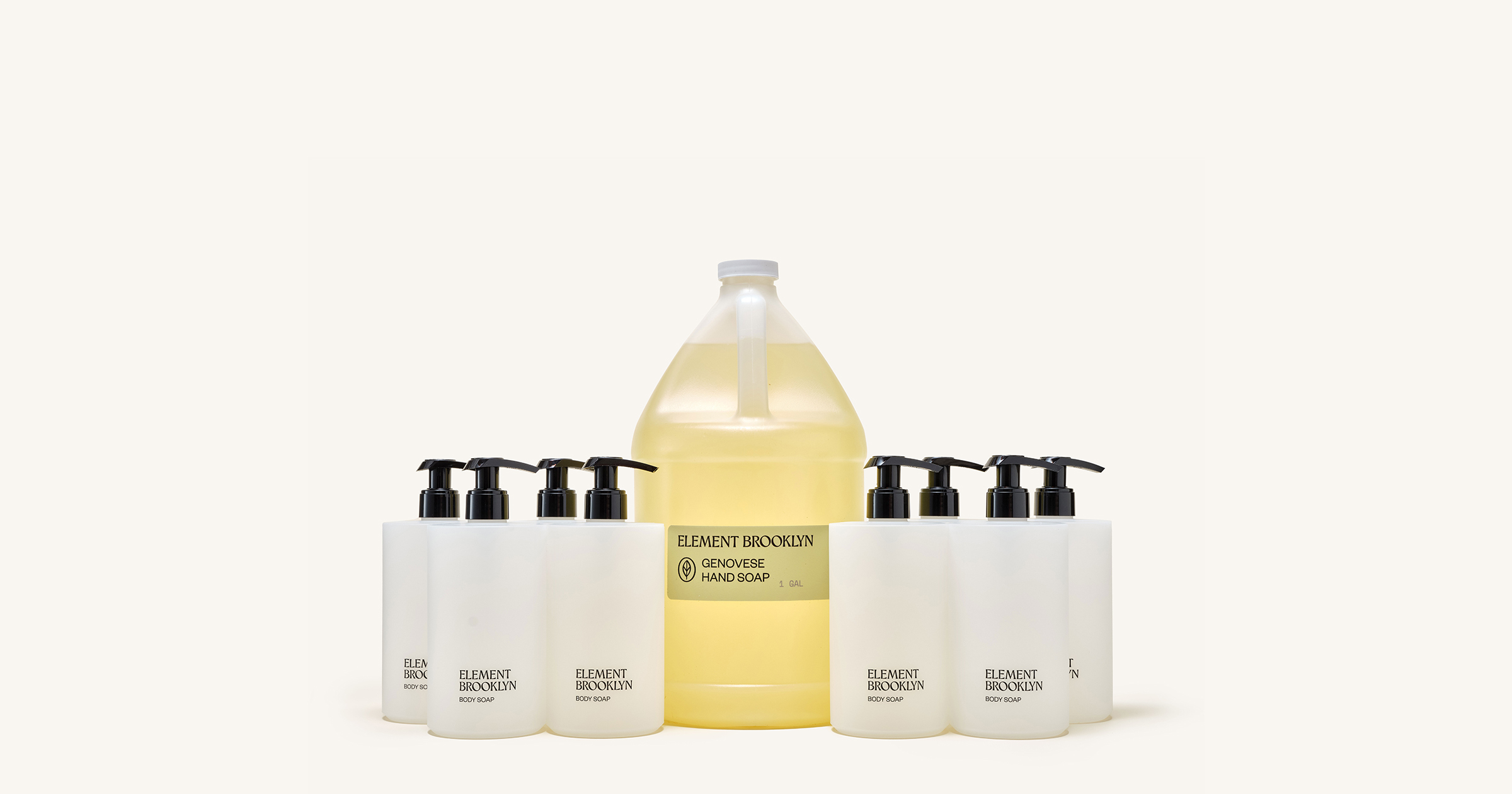 Element Brooklyn hospitality products in a luxury restaurant bathroom